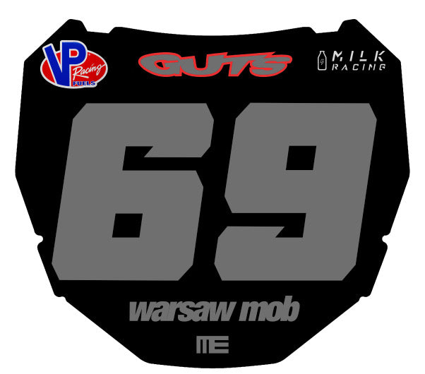 Naklejka na odi number plate